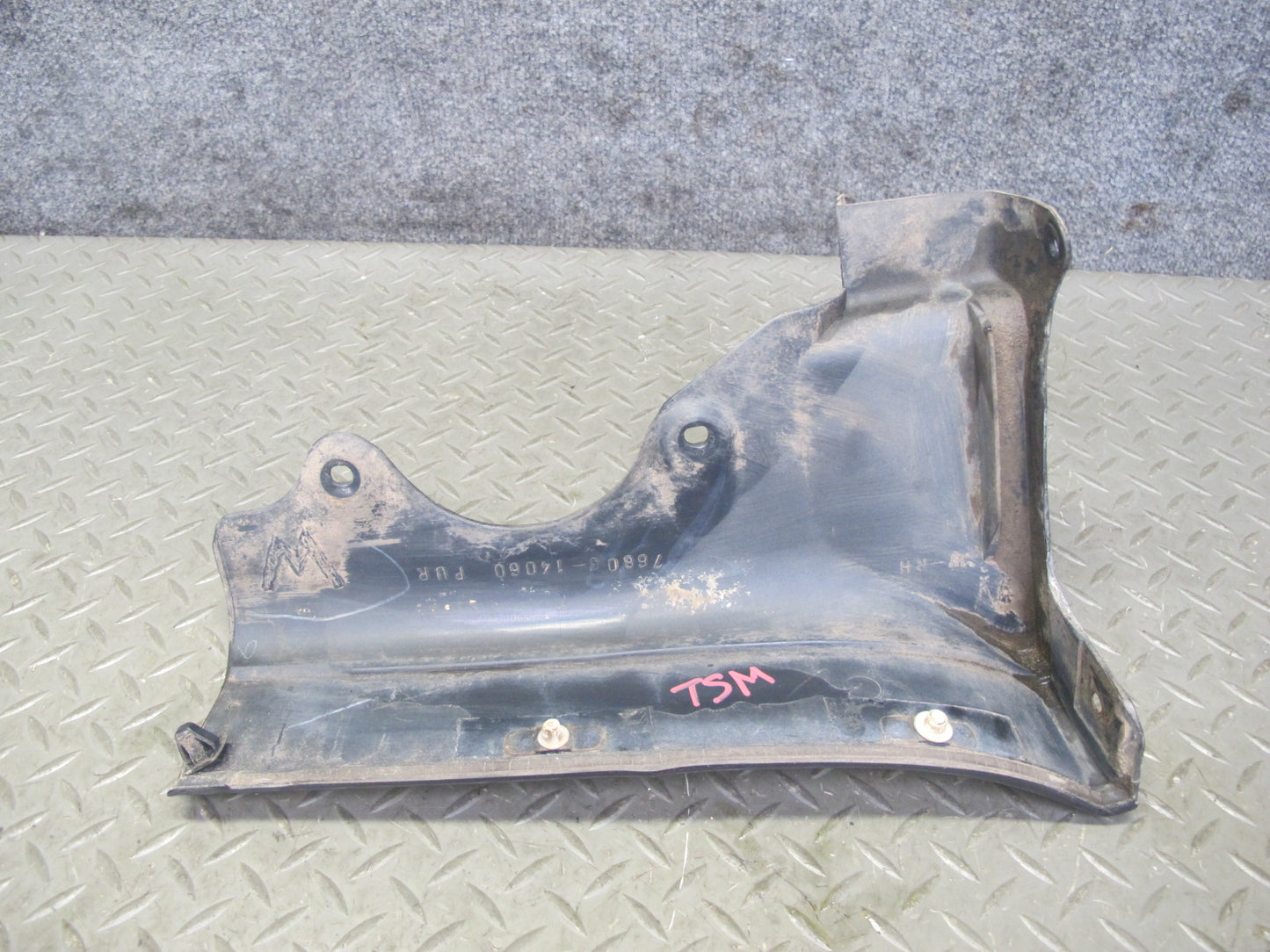 86-92 Toyota Supra MK3 Front Left & Right MUD Flap Guard Set Black Ruby OEM