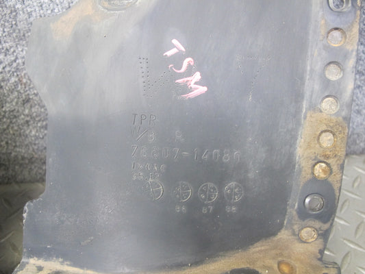 86-92 Toyota Supra MK3 Set of 2 Rear Right & Left MUD Flap Guard Black Ruby OEM