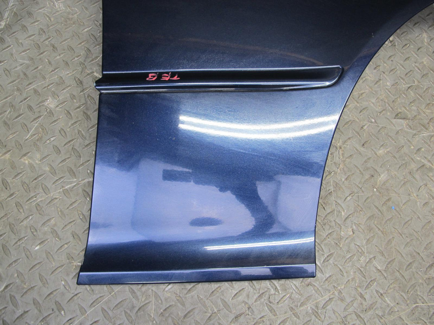 04-06 BMW E46 Coupe Convertible Front Right Fender Shell Cover Panel Blue OEM