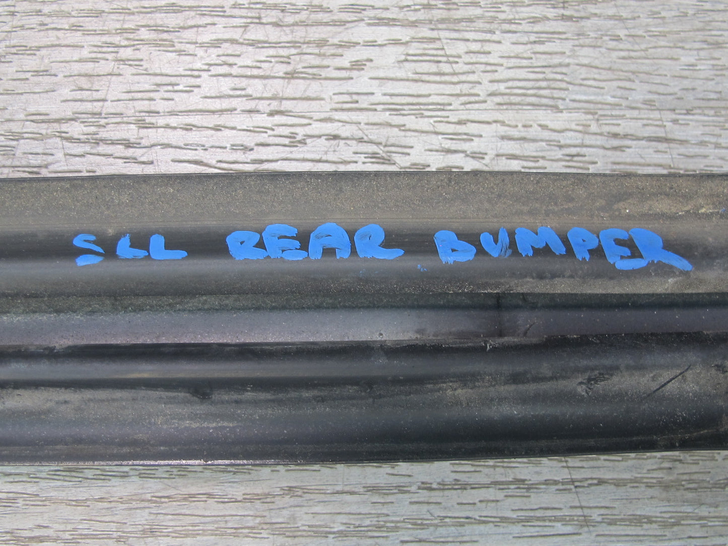 81-89 Mercedes R107 Set of 3 Rear Bumper Rubber Guard Strip OEM