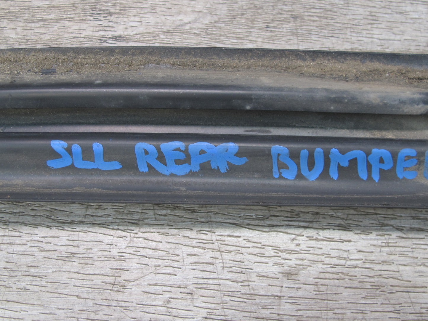 81-89 Mercedes R107 Set of 3 Rear Bumper Rubber Guard Strip OEM