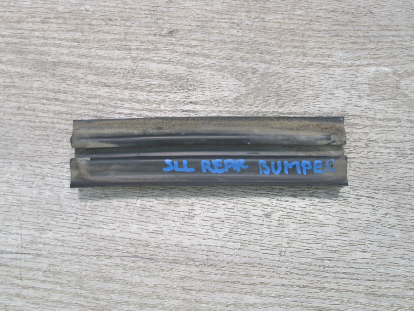 81-89 Mercedes R107 Set of 3 Rear Bumper Rubber Guard Strip OEM