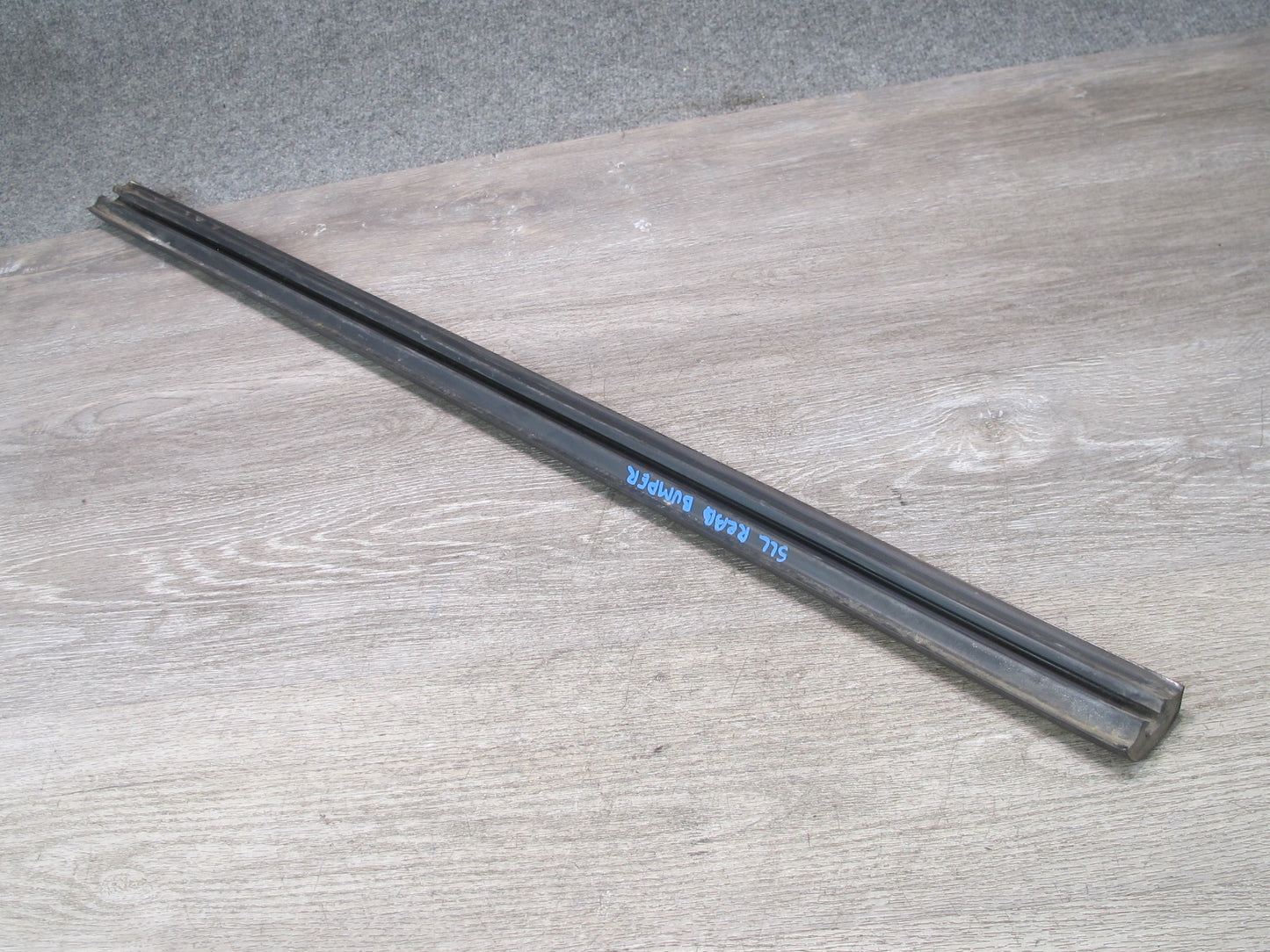 81-89 Mercedes R107 Set of 3 Rear Bumper Rubber Guard Strip OEM
