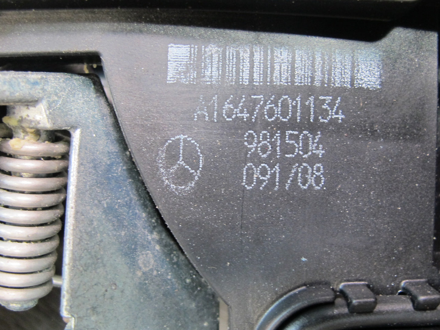 06-11 Mercedes W164 Ml-class Rear Left Door Exterior Handle Keyless White OEM