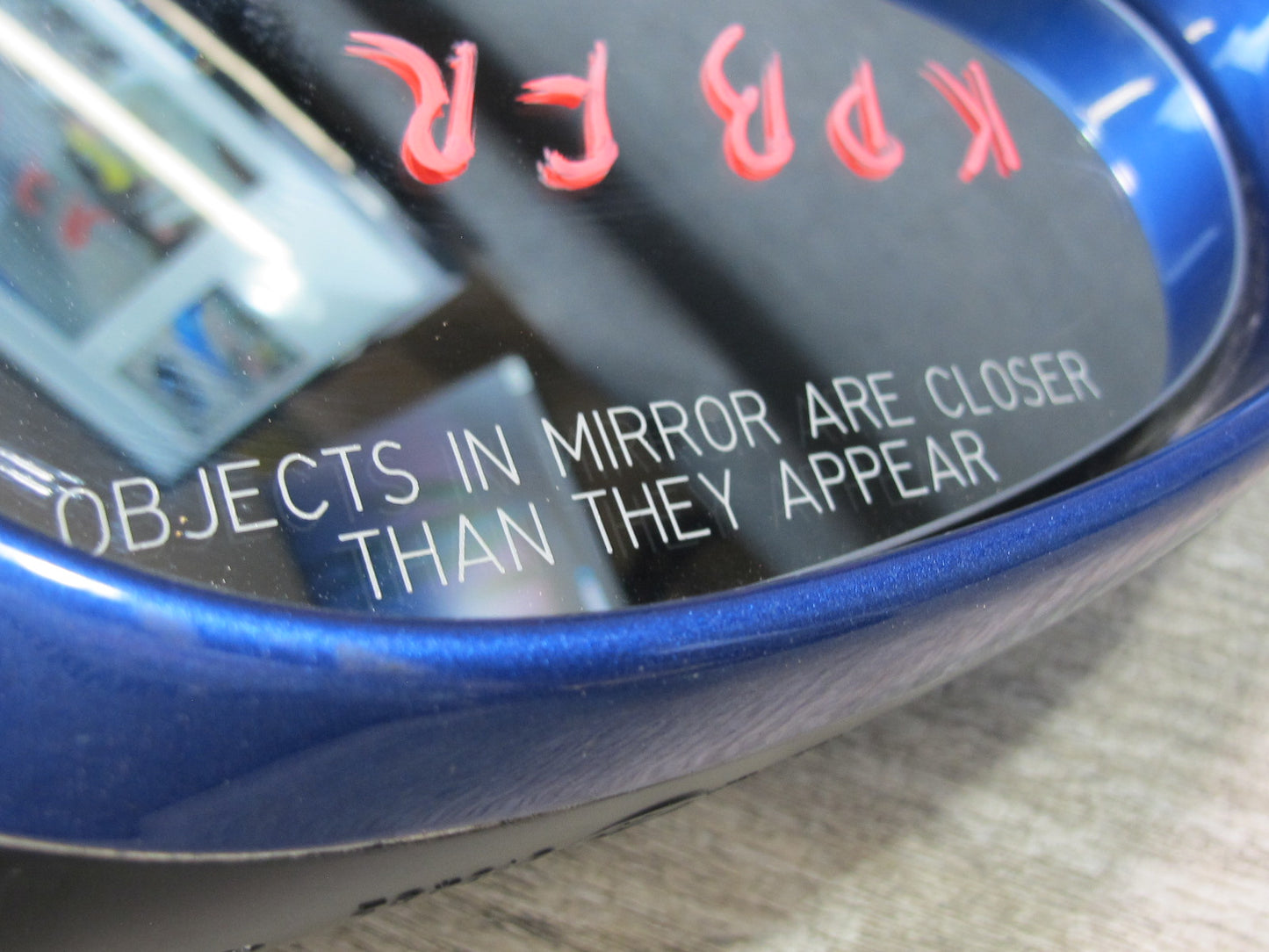 1997-2004 Porsche Boxster 986 Right Door Exterior Side View Heated Mirror Blue