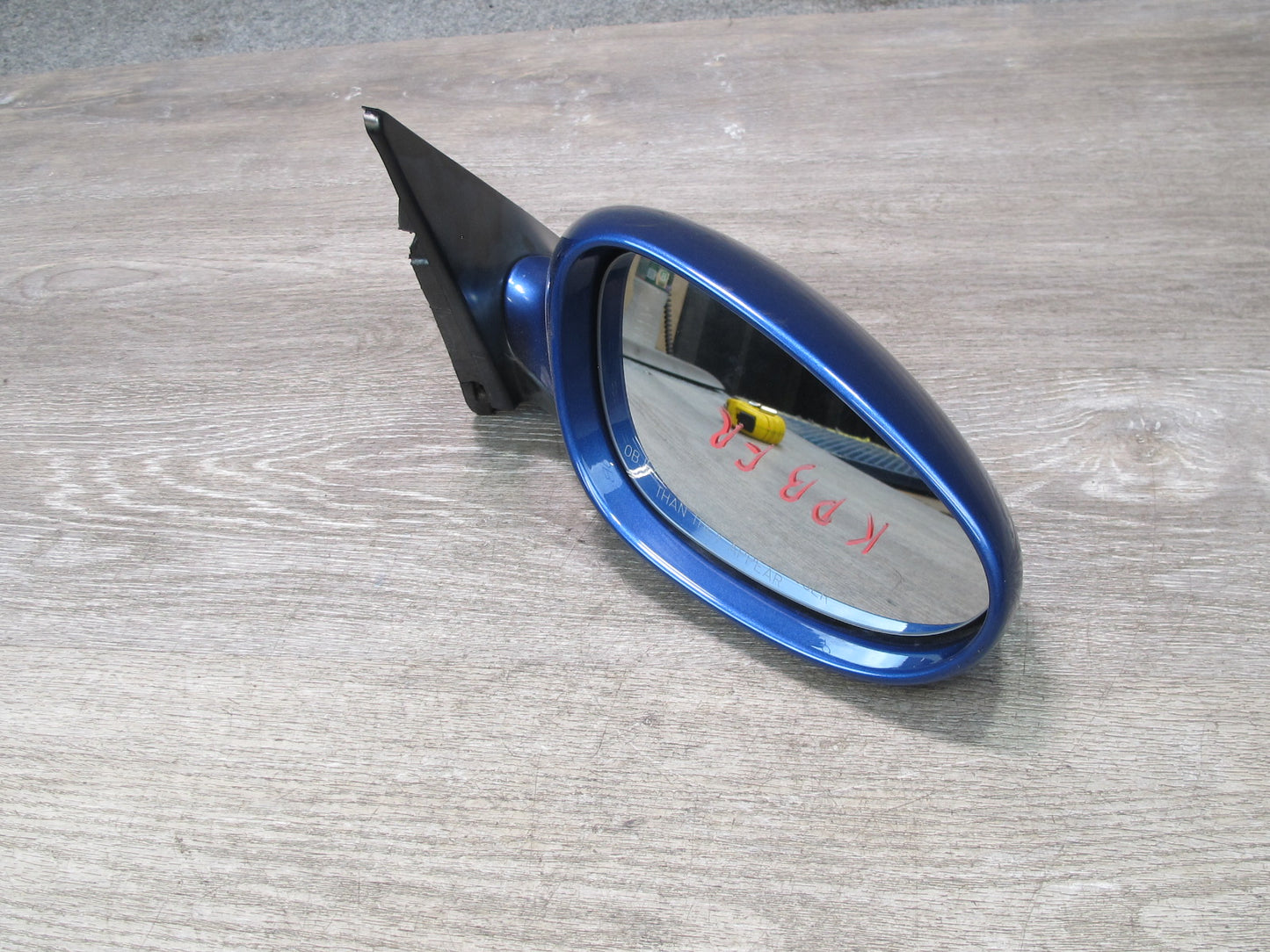 1997-2004 Porsche Boxster 986 Right Door Exterior Side View Heated Mirror Blue