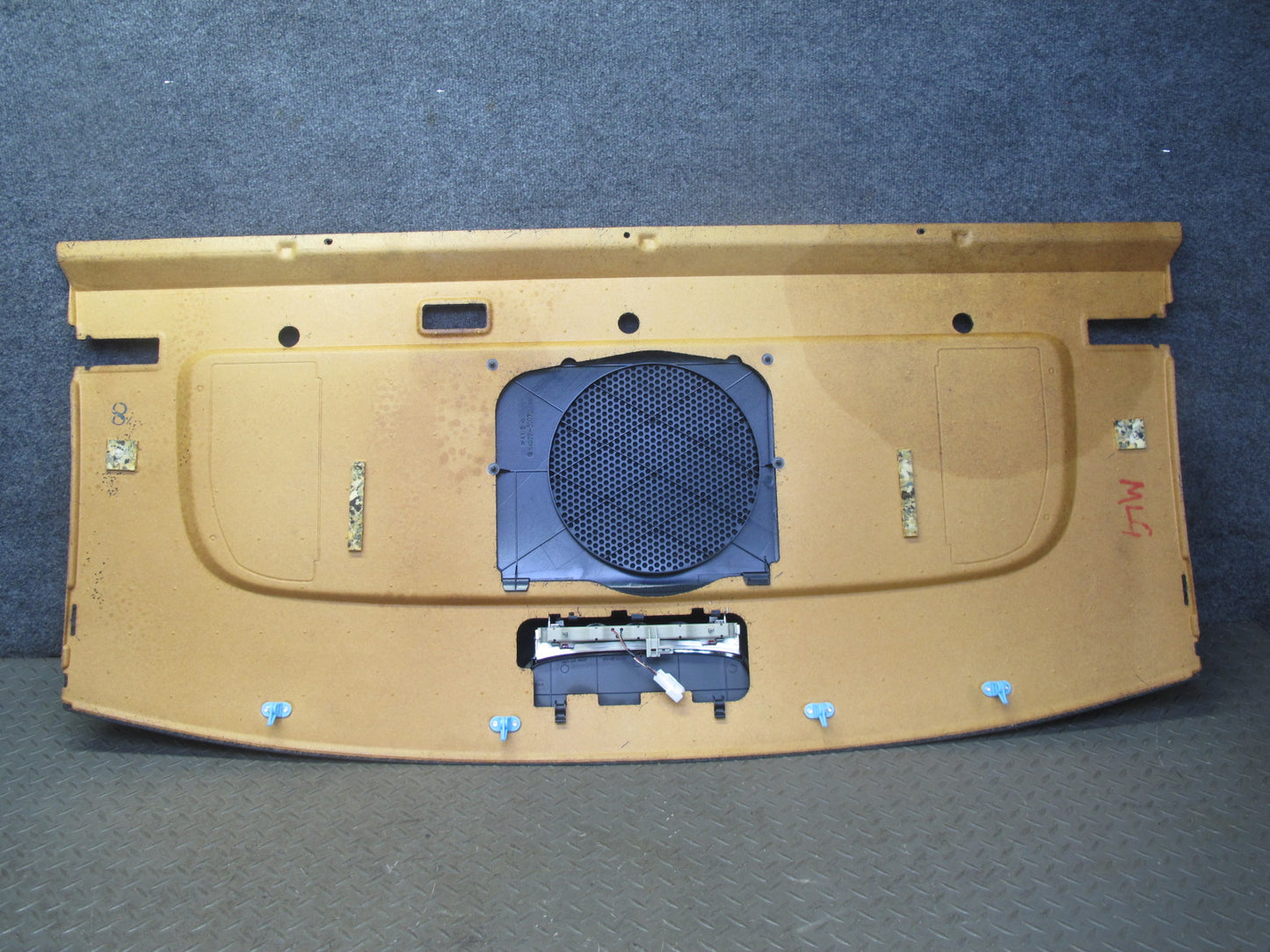 98-05 Lexus GS300 Rear Parcel Shelf Deck Trim Speaker Cover w Brake Light OEM