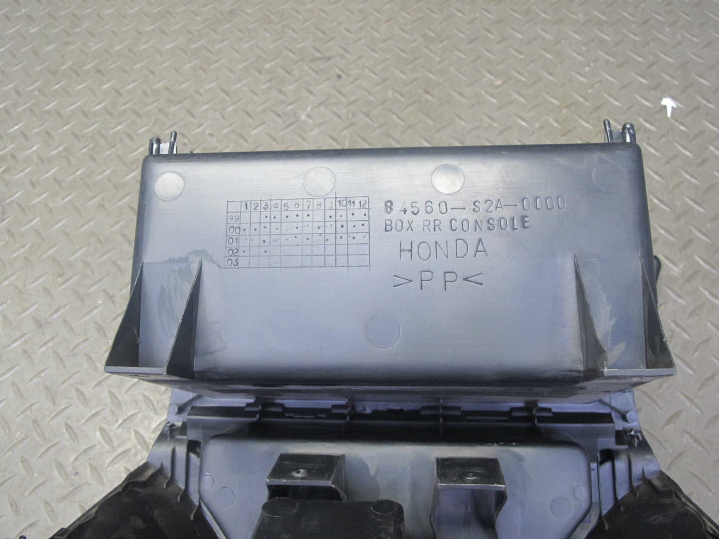00-09 Honda S2000 Rear Center Console Compartment Storage w Wind Deflector OEM