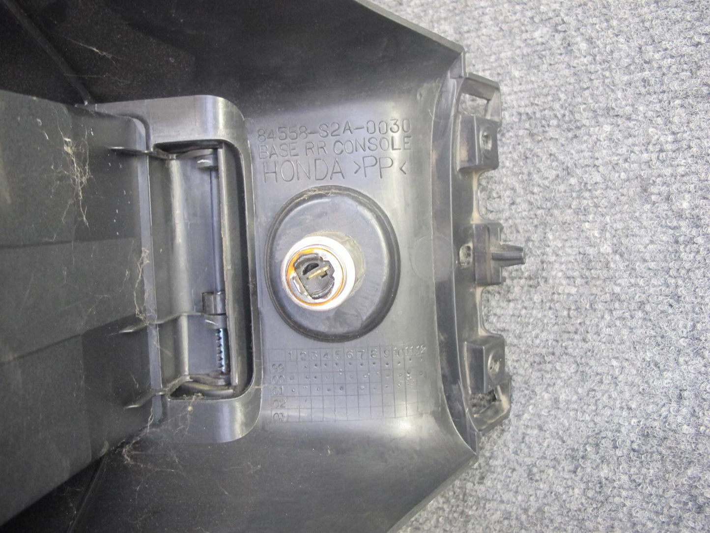 00-09 Honda S2000 Rear Center Console Compartment Storage w Wind Deflector OEM