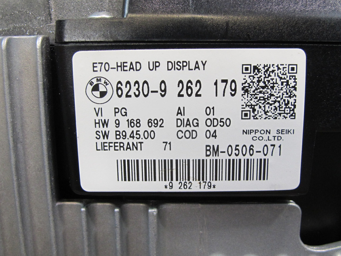 2009-2013 BMW E70 X5 Dash HUD Head UP Projector Display 9262179