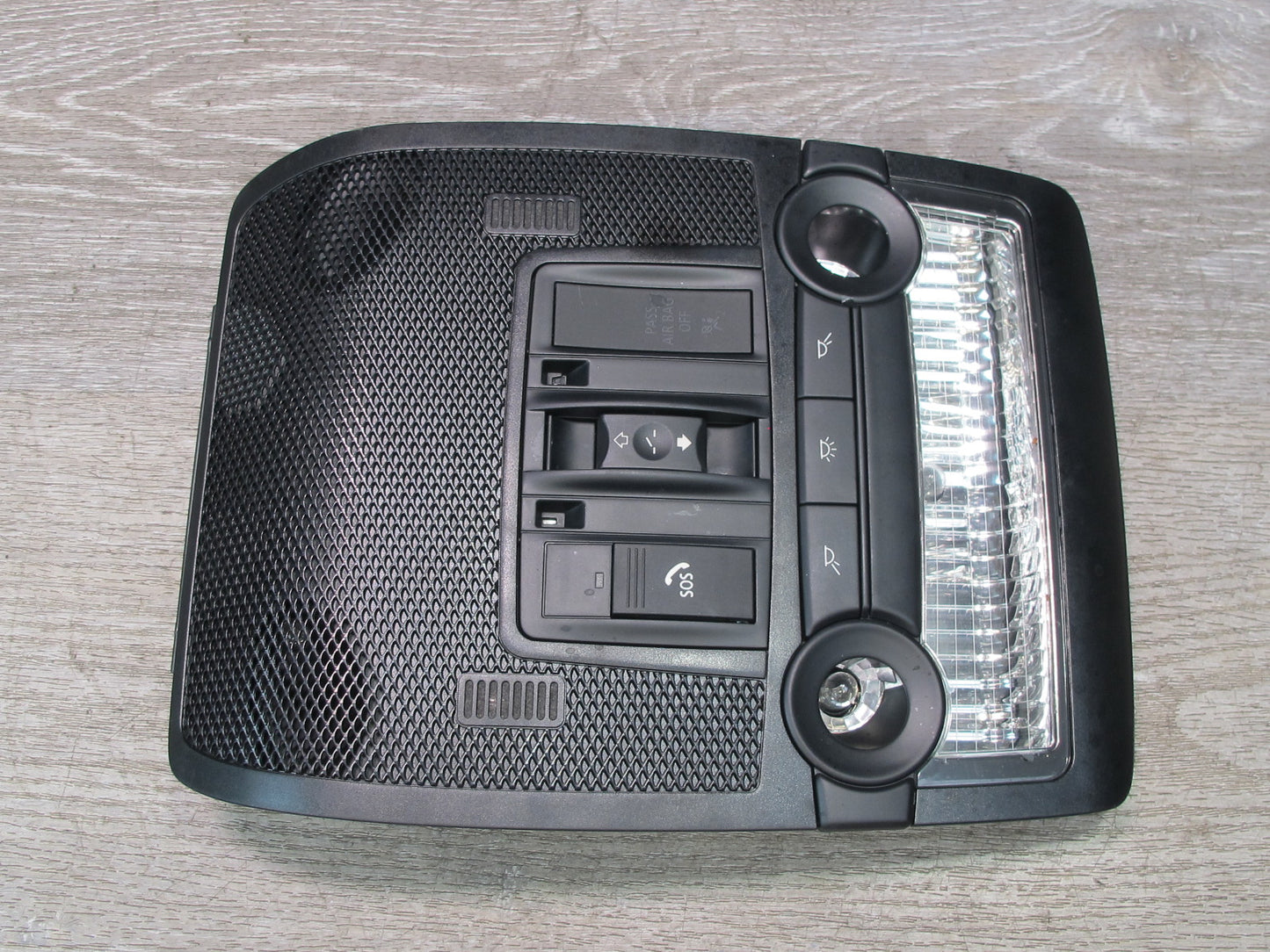 07-13 BMW E70 E71 E72 Overhead Console & Rear Reading Interior Light Black Set