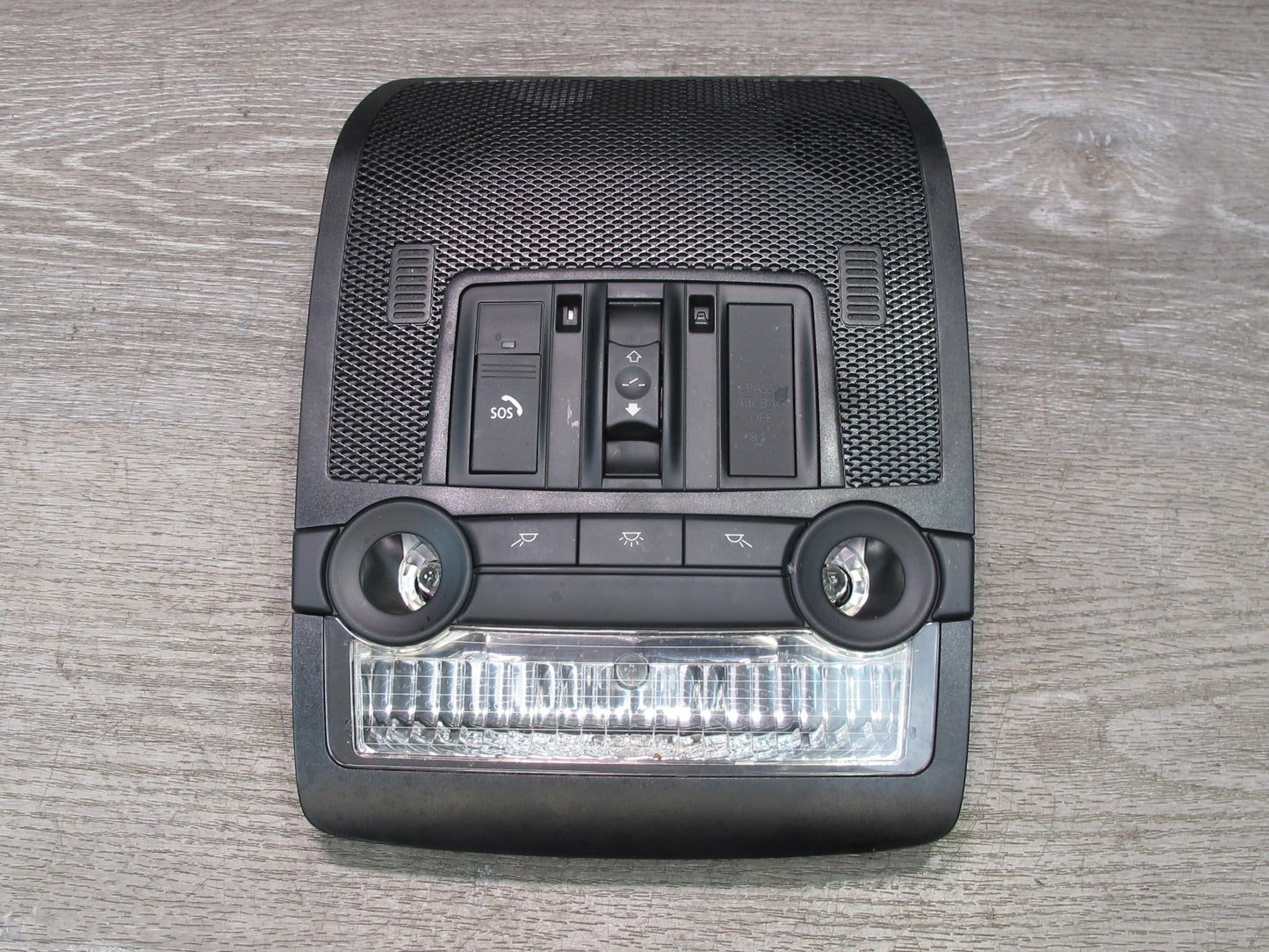 07-13 BMW E70 E71 E72 Overhead Console & Rear Reading Interior Light Black Set