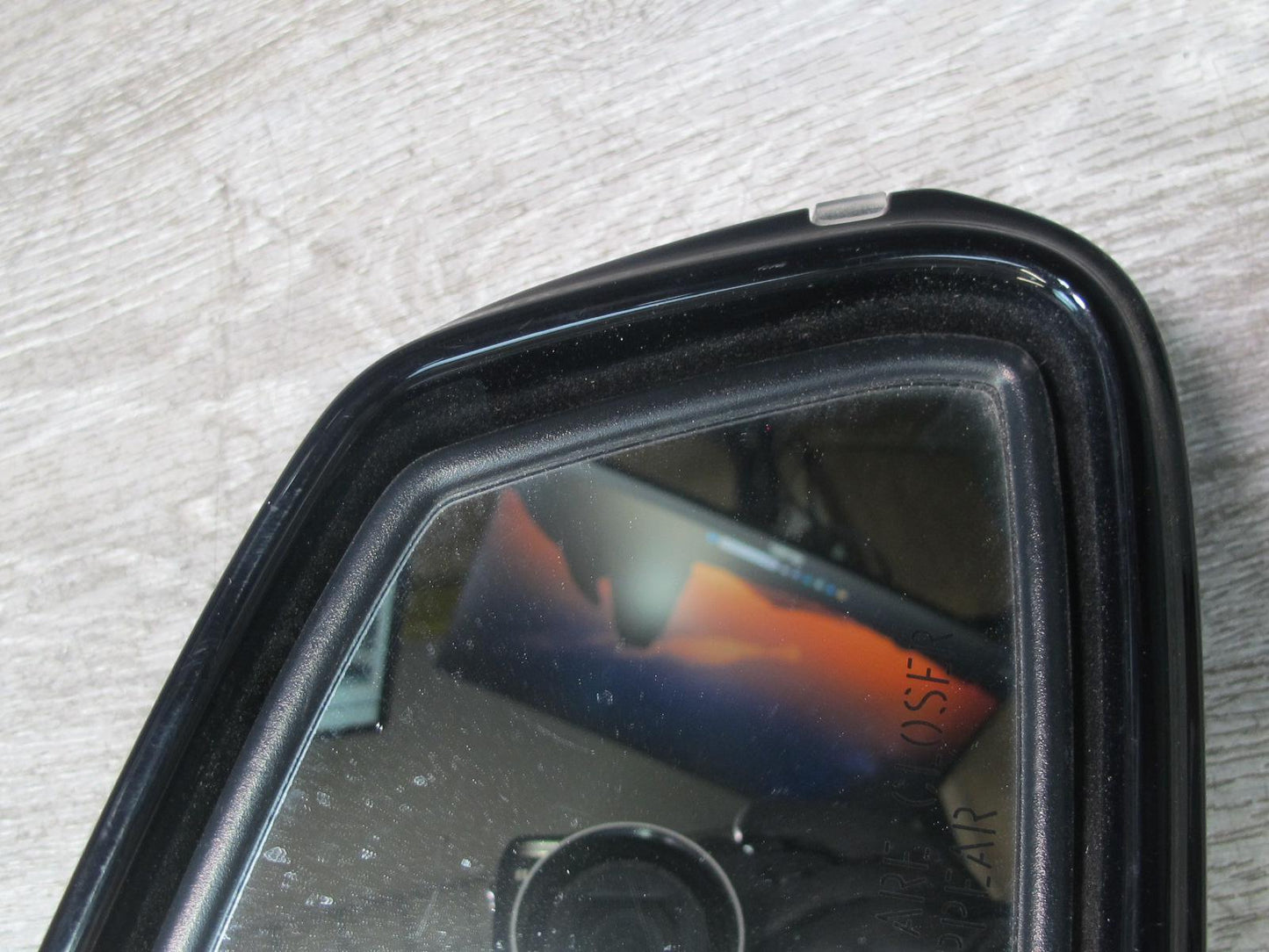 12-18 BMW F30 F31 Right Door Exterior Side View Heated Mirror w Carbon Cover