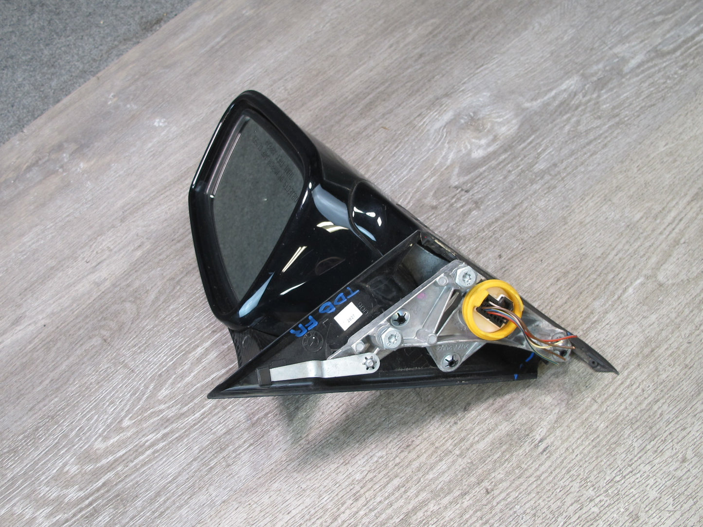 12-18 BMW F30 F31 Right Door Exterior Side View Heated Mirror w Carbon Cover