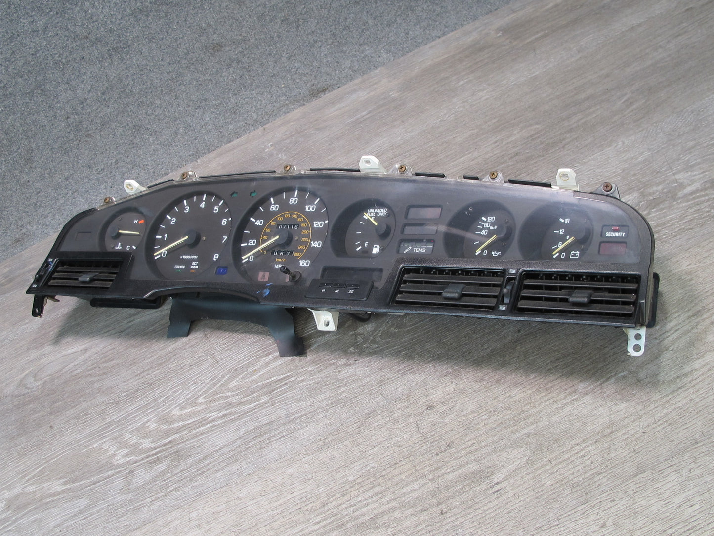 1989 Toyota Supra MK3 7MGE NA A/T Instrument Cluster Gauge Speedometer Tems OEM