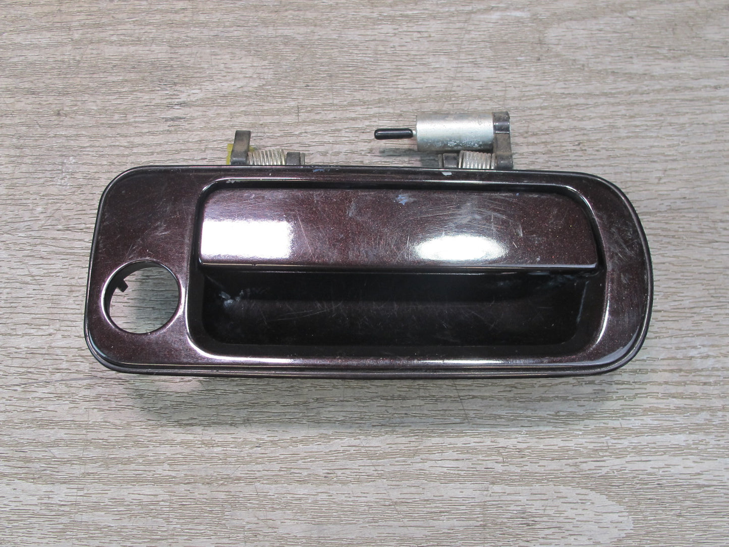 86-92 Toyota Supra MA70L Left & Right Door Exterior Handle Black Ruby Pearl OEM
