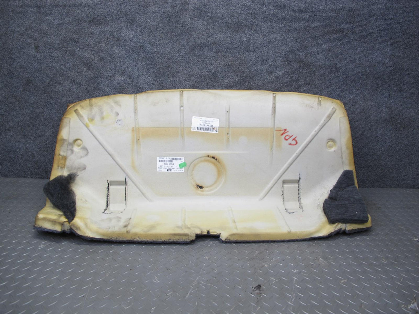05-12 Porsche 911 997 Coupe Floor Rear Seat Trunk Carpet Liner Cover Set