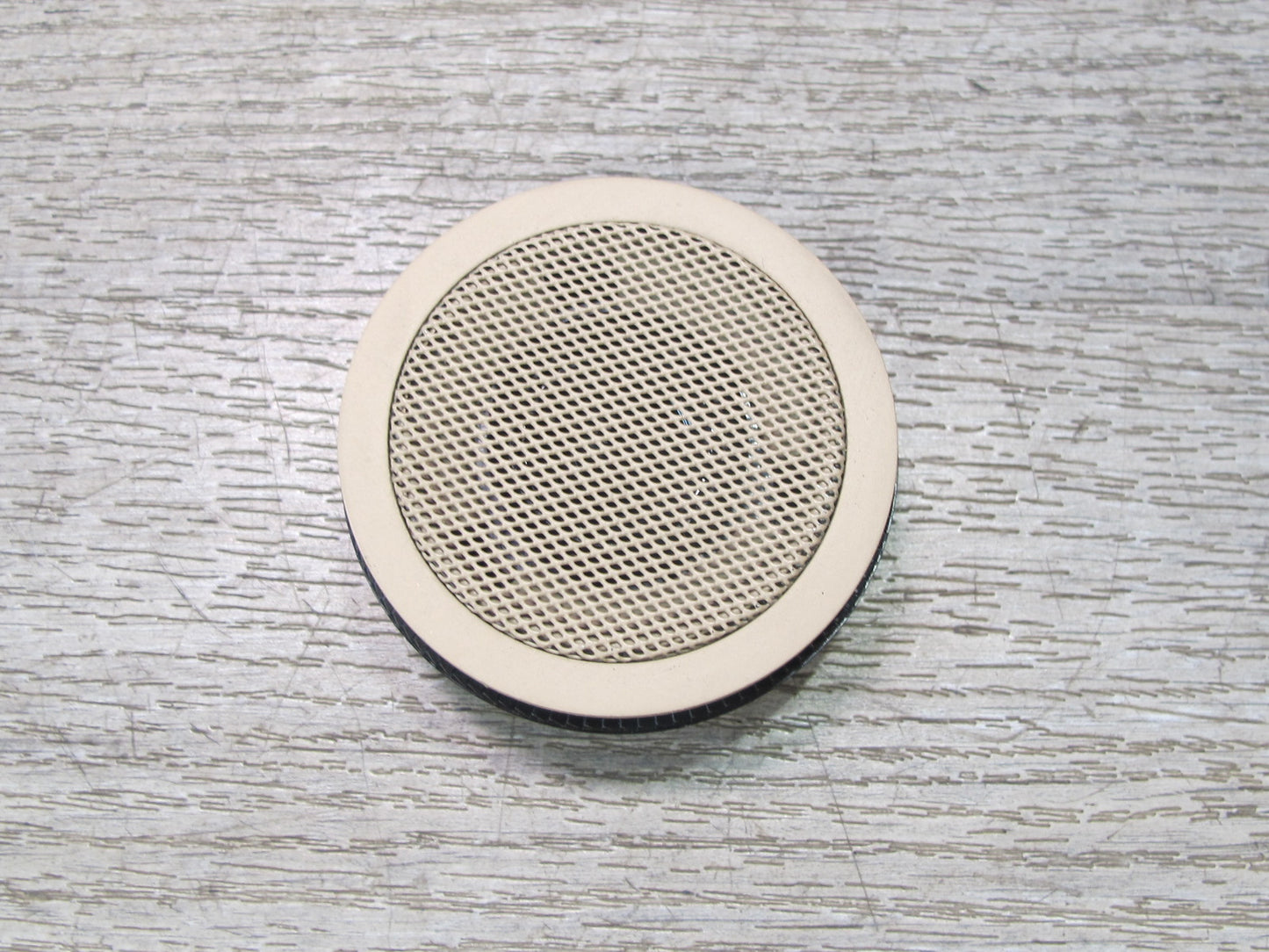 01-06 BMW E46 Convertible Set of 2 Rear Tweeter Speaker w Trim Beige OEM