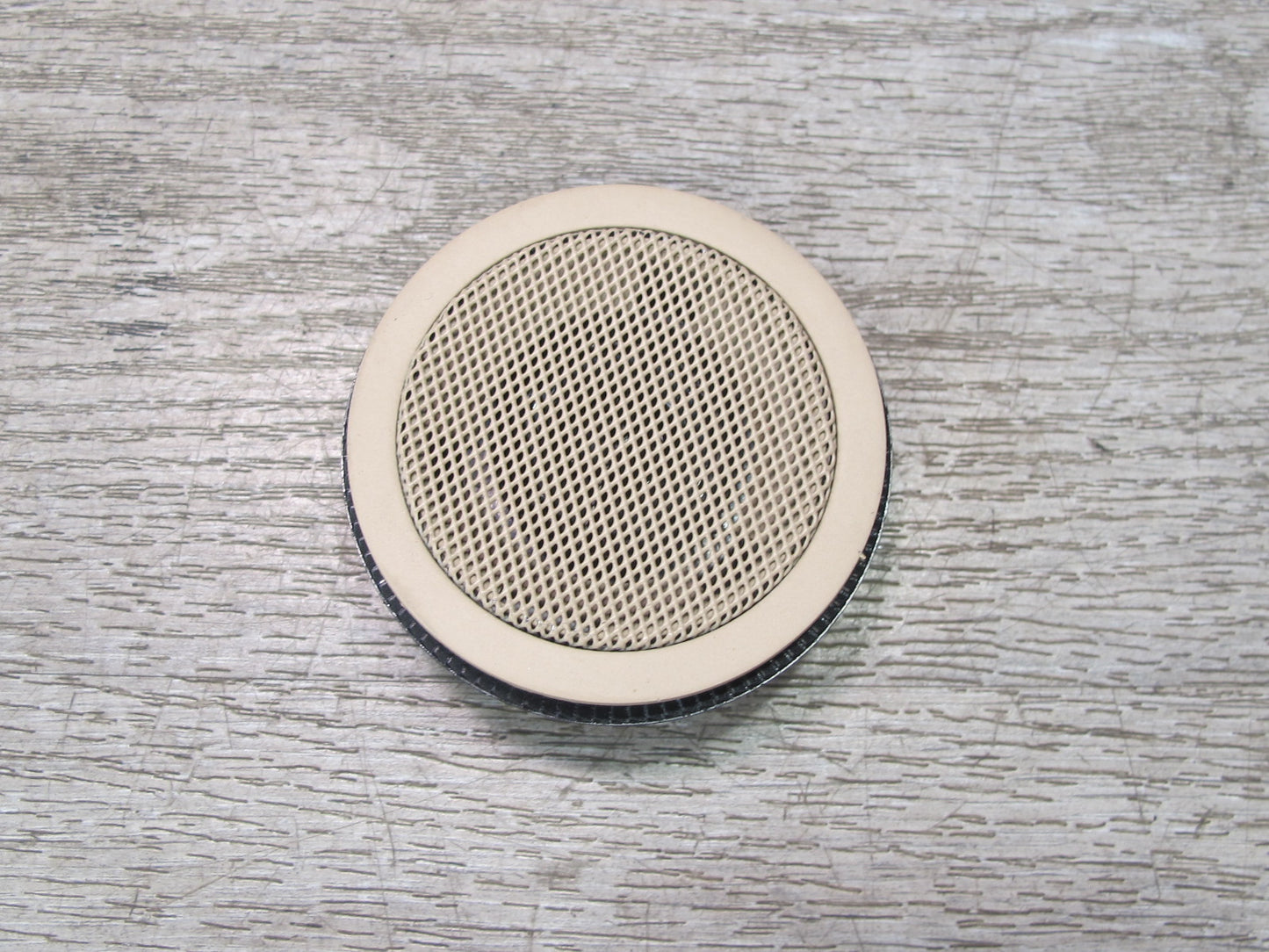 01-06 BMW E46 Convertible Set of 2 Rear Tweeter Speaker w Trim Beige OEM