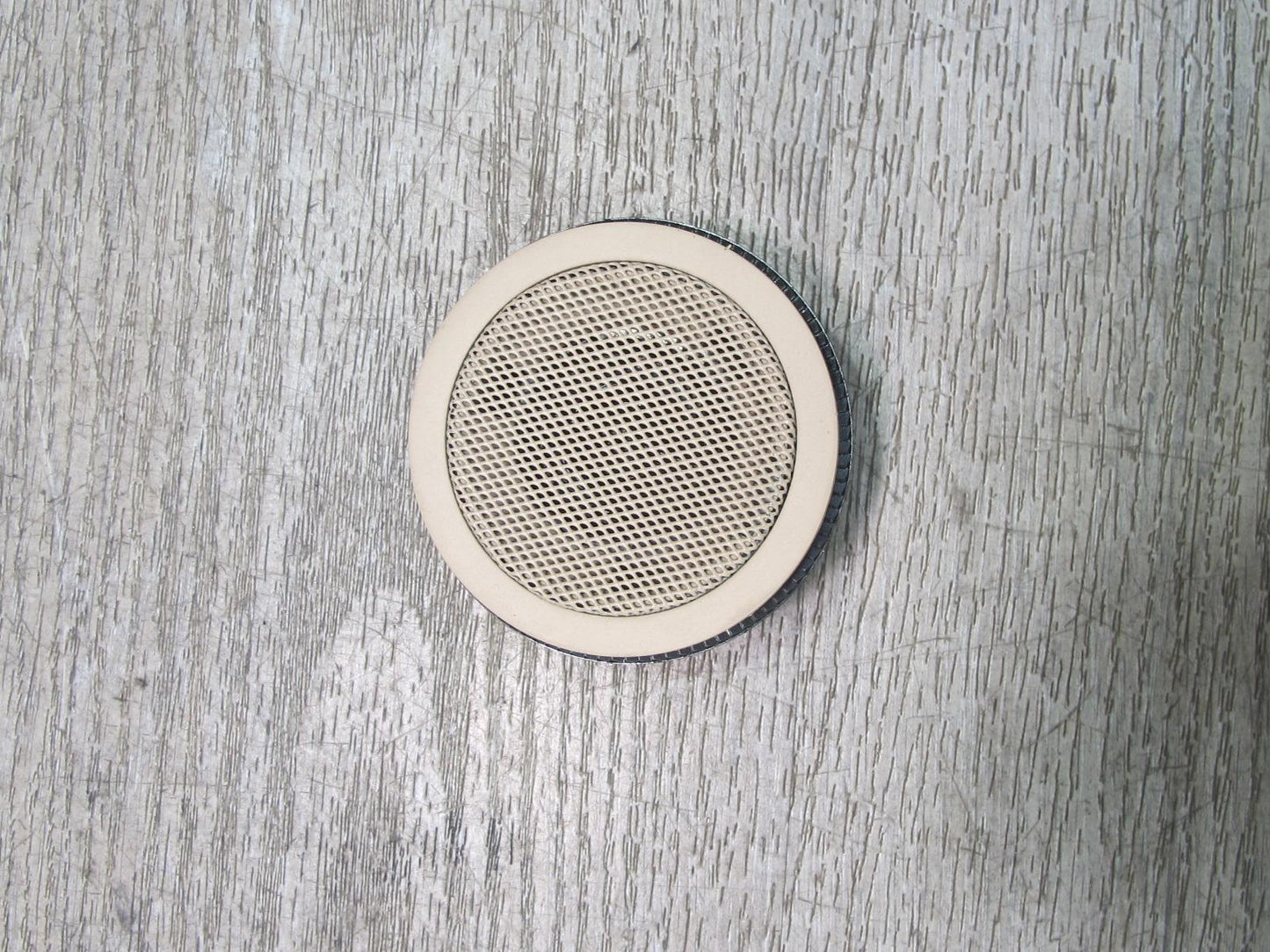 01-06 BMW E46 Convertible Set of 2 Rear Tweeter Speaker w Trim Beige OEM
