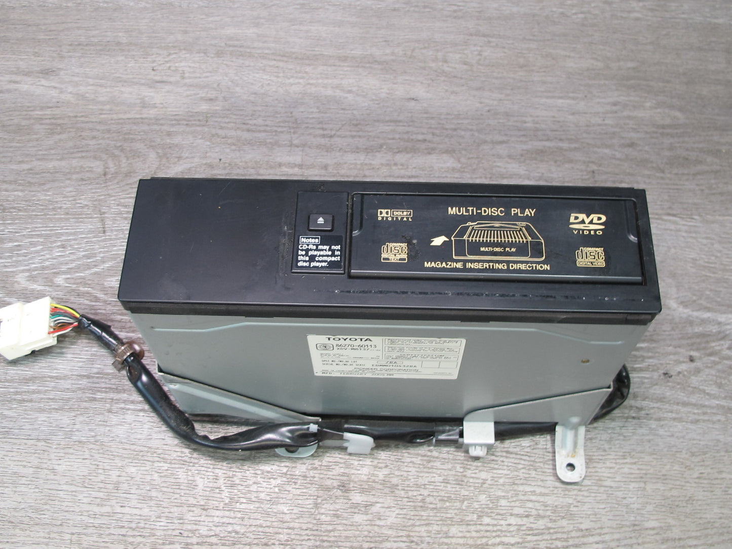 2005 Lexus UZJ100L LX470 CD Changer Player NO Magazine 86270-60113