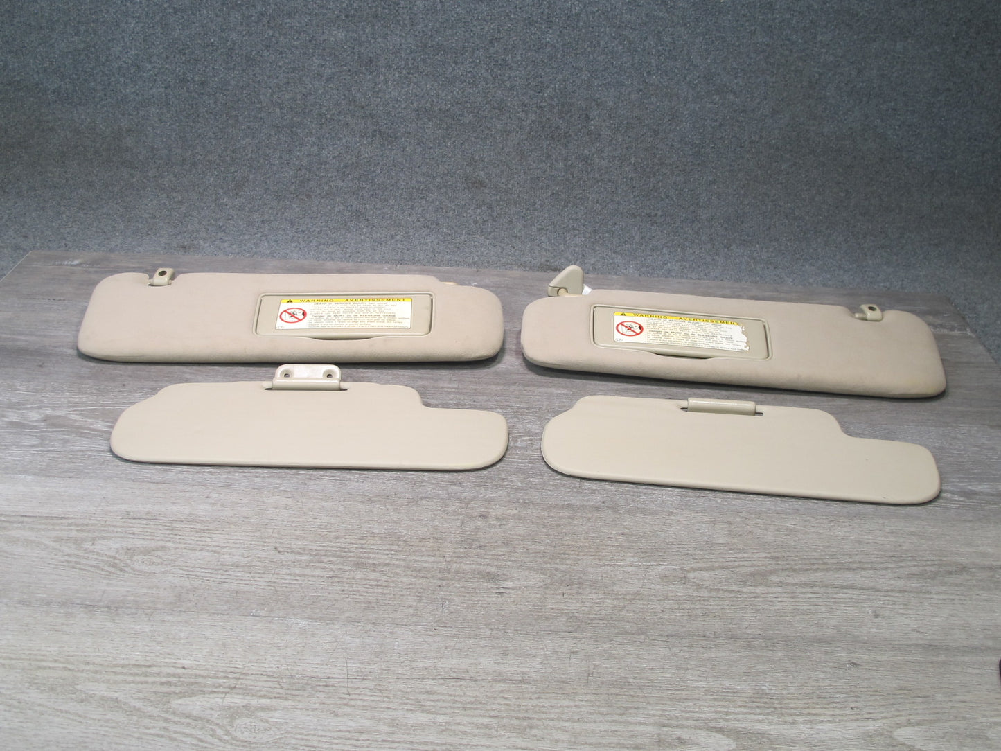 2003-2007 Lexus UZJ100L LX470 Primary & Secondary Front Sun Visor Set of 4