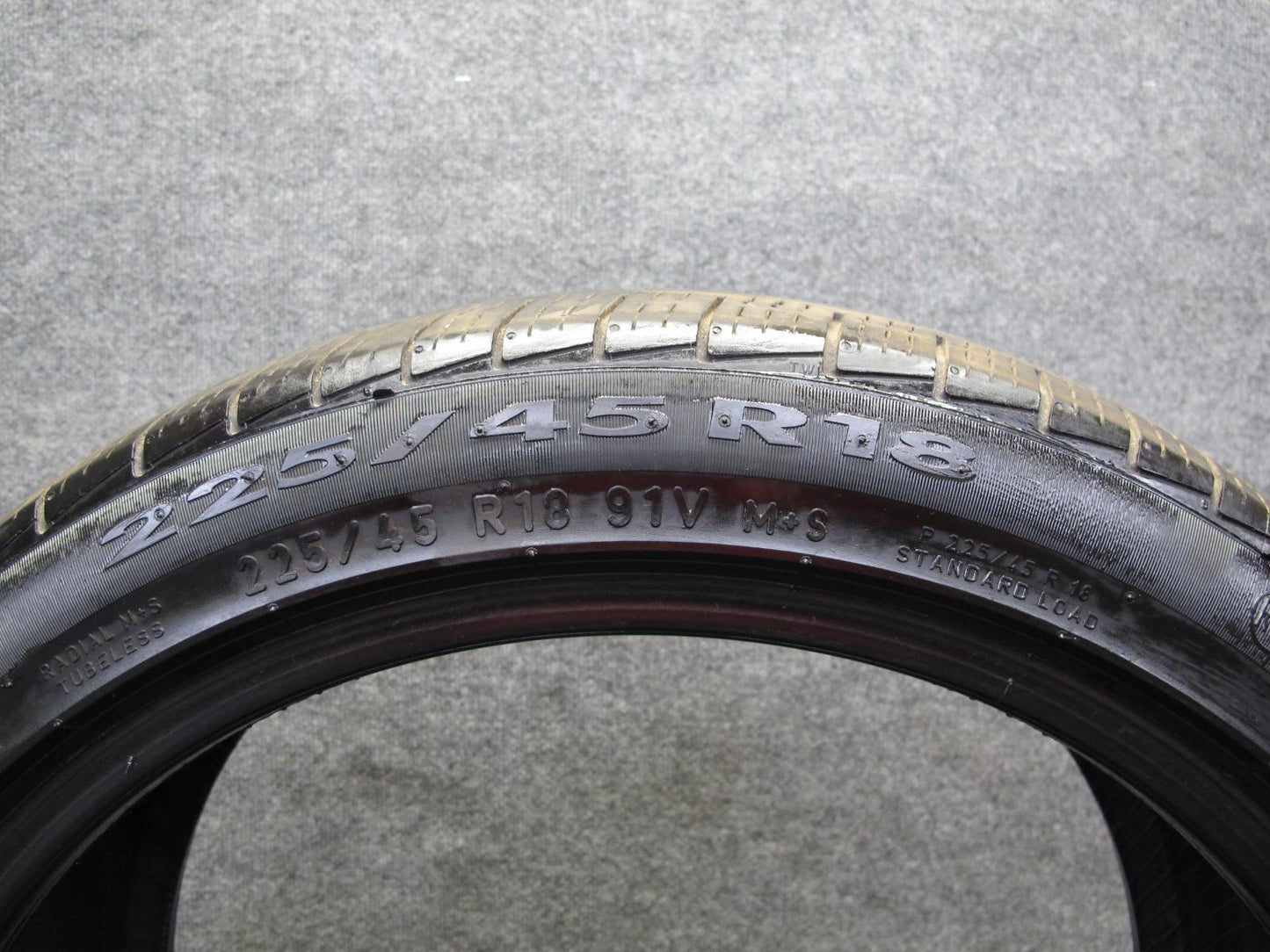 Set of 2 Pirelli Cinturato P7 A/S Tire 225/45 R18 91V 4521 4321 6/32 Tread