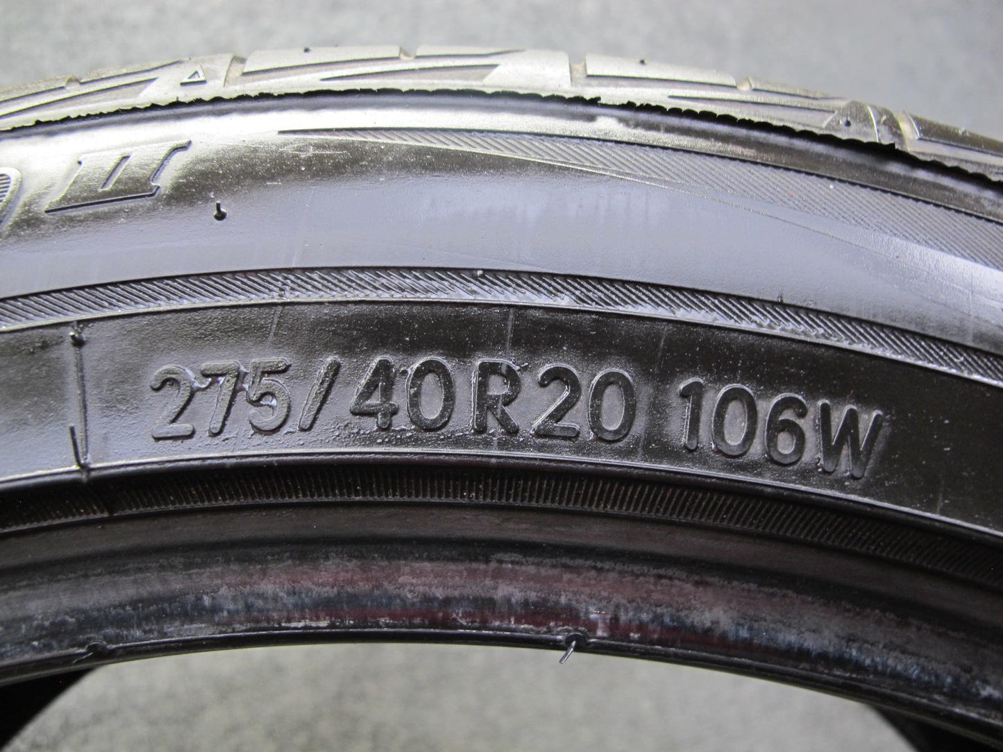Set of 2 Toyo Extensa HP II A/S Tire 275/40 R20 106W 0222 8/32 & 9/32 Tread