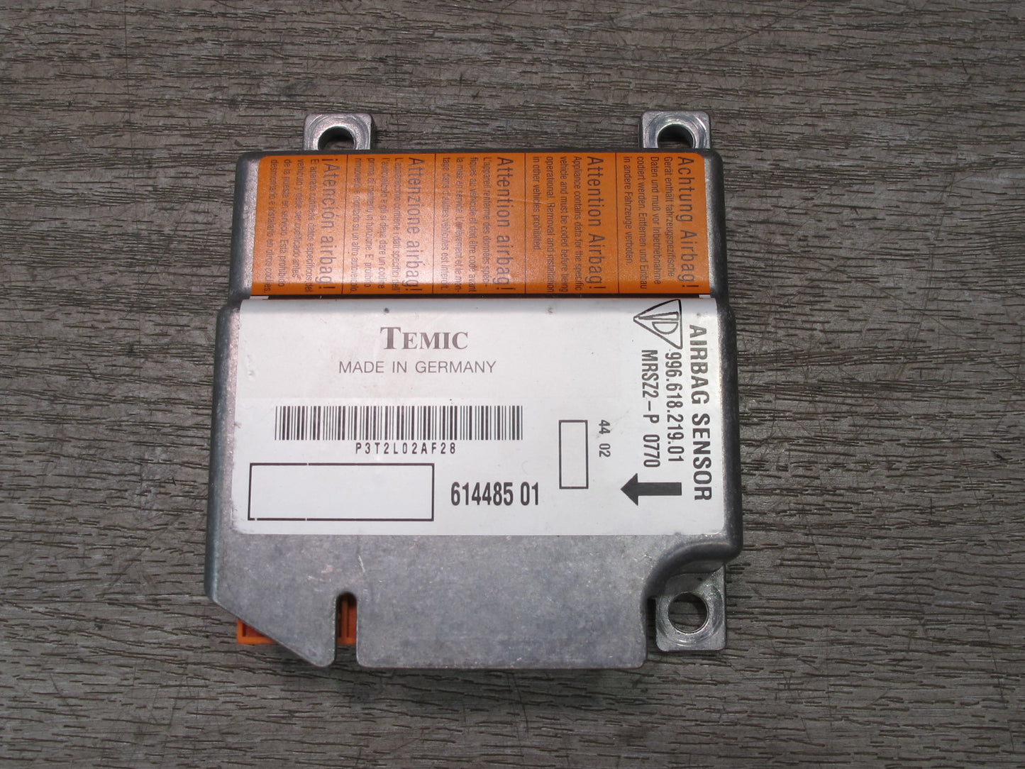 97-04 PORSCHE BOXSTER 986 SRS AIRBAG CONTROL MODULE UNIT W/ YAW RATE SENSOR OEM