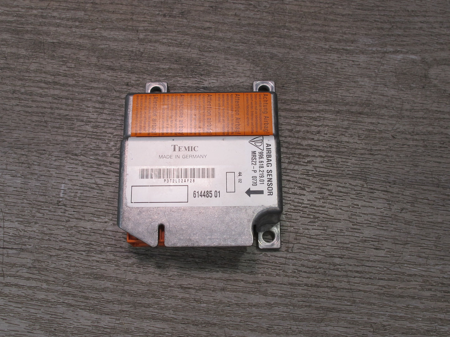 97-04 PORSCHE BOXSTER 986 SRS AIRBAG CONTROL MODULE UNIT W/ YAW RATE SENSOR OEM