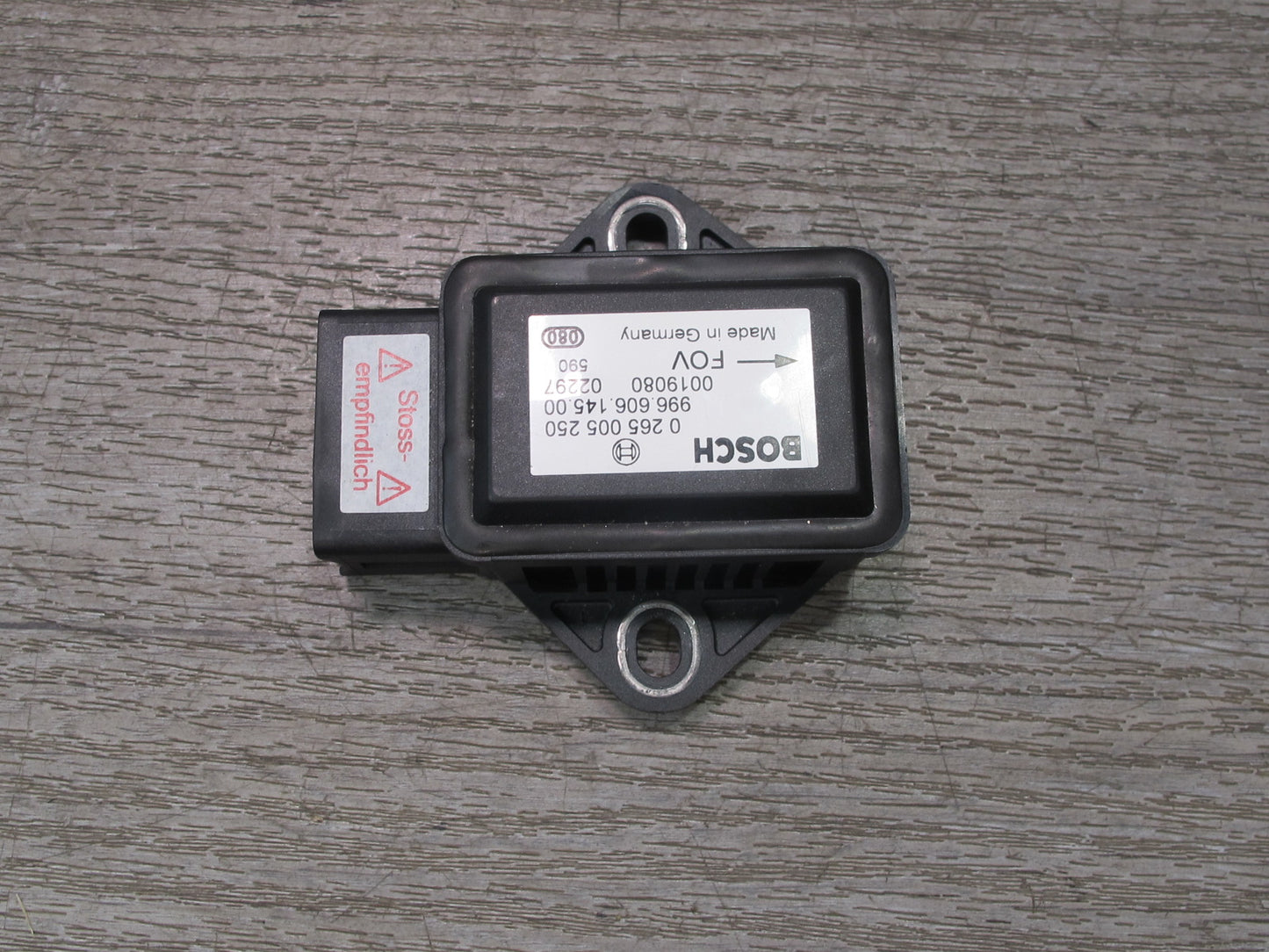 97-04 PORSCHE BOXSTER 986 SRS AIRBAG CONTROL MODULE UNIT W/ YAW RATE SENSOR OEM