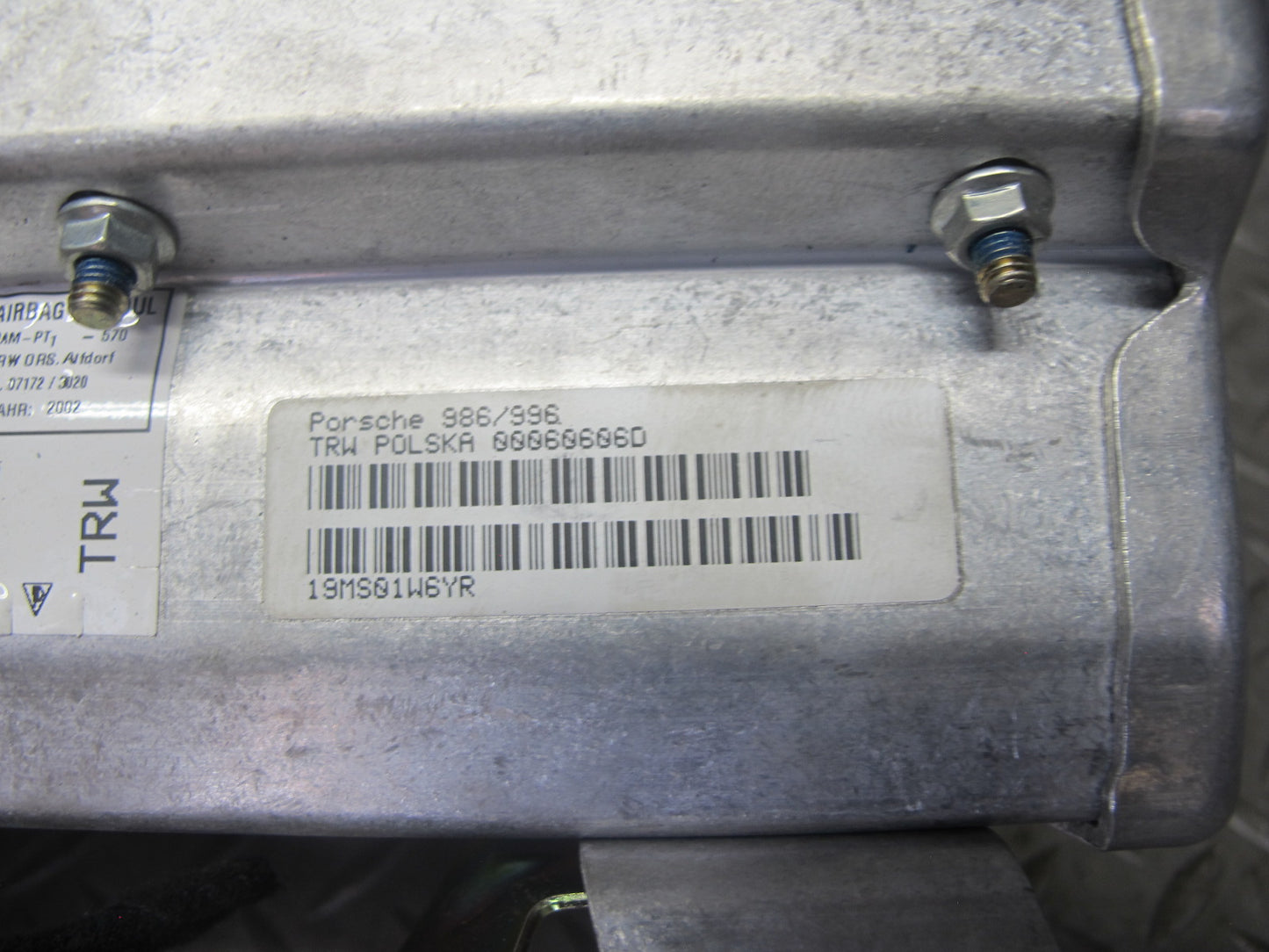 97-04 PORSCHE BOXSTER 986 FRONT RIGHT PASSENGER SIDE DASH SRS AIRBAG 99680307107 OEM