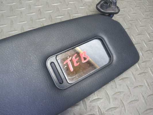 01-06 BMW E46 Convertible Set of 2 Front Left & Right Sun Visor Black OEM