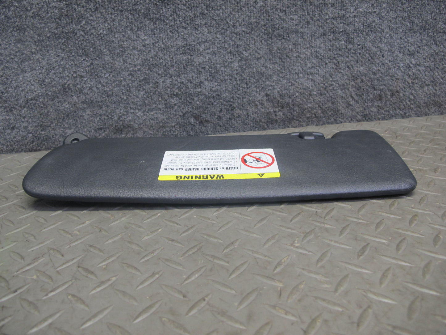 01-06 BMW E46 Convertible Set of 2 Front Left & Right Sun Visor Black OEM