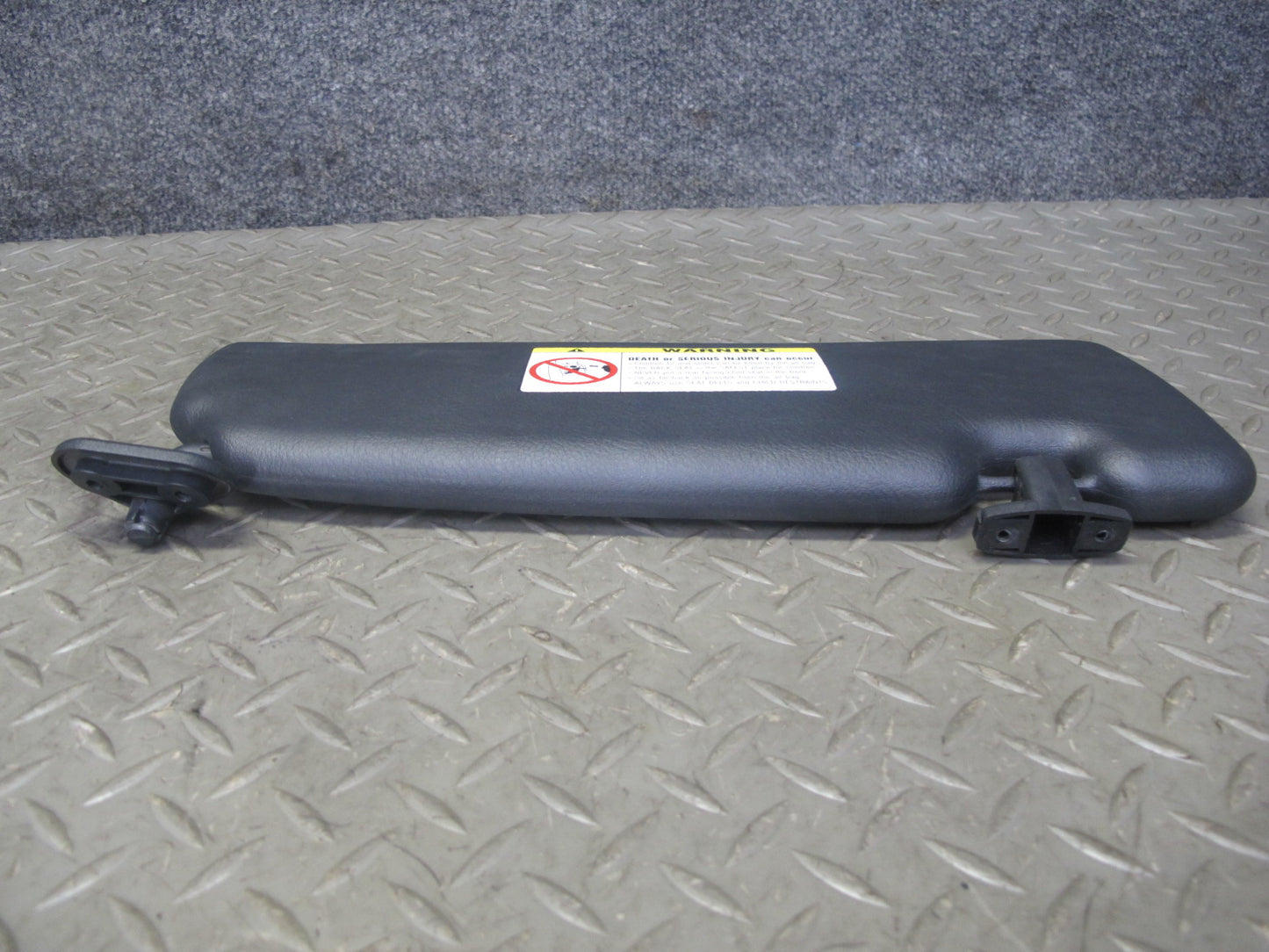 01-06 BMW E46 Convertible Set of 2 Front Left & Right Sun Visor Black OEM