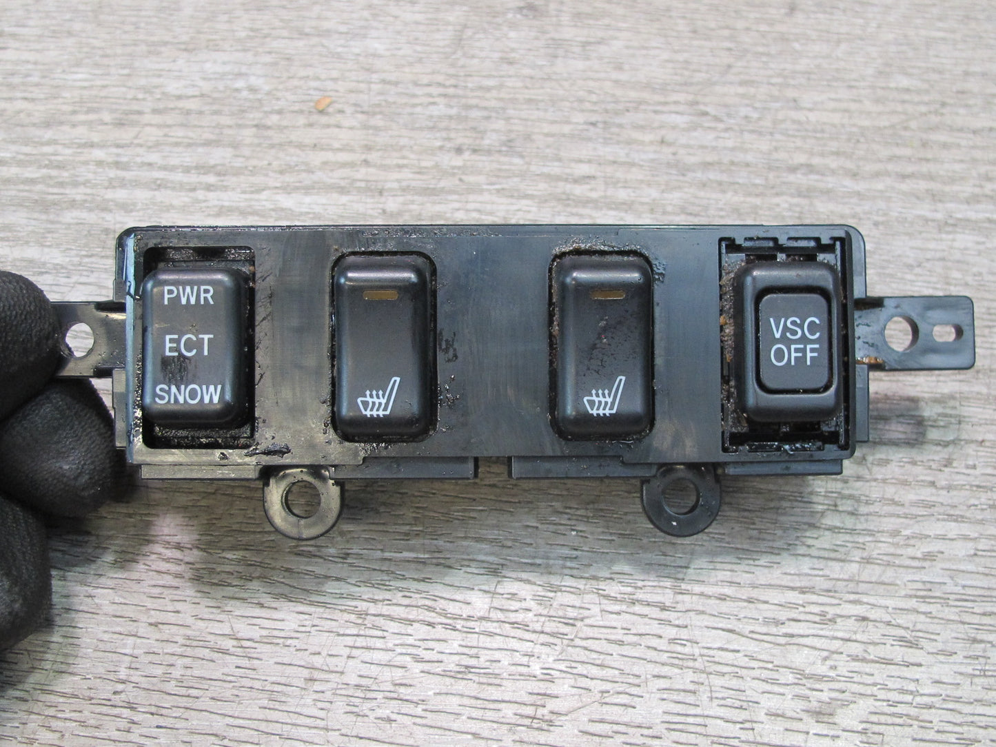 98-05 Lexus GS400 GS430 GS300 Snow ECT VSC Heated Seat Switch Panel Black OEM