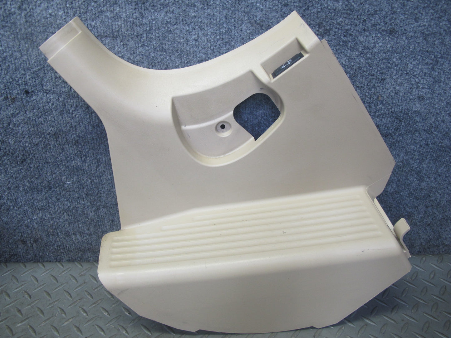 01-06 BMW E46 Coupe Convert Left Footrest & Right Kick Trim Panel Set Beige OEM