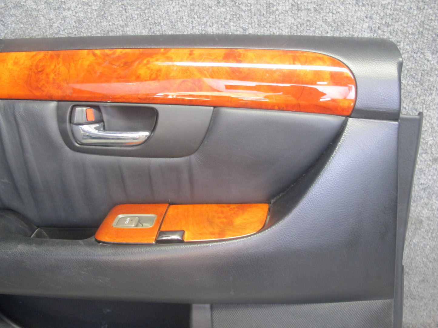 04-06 Lexus UCF30L LS430 Set of 2 Rear Door Interior Trim Cover Panel Black OEM
