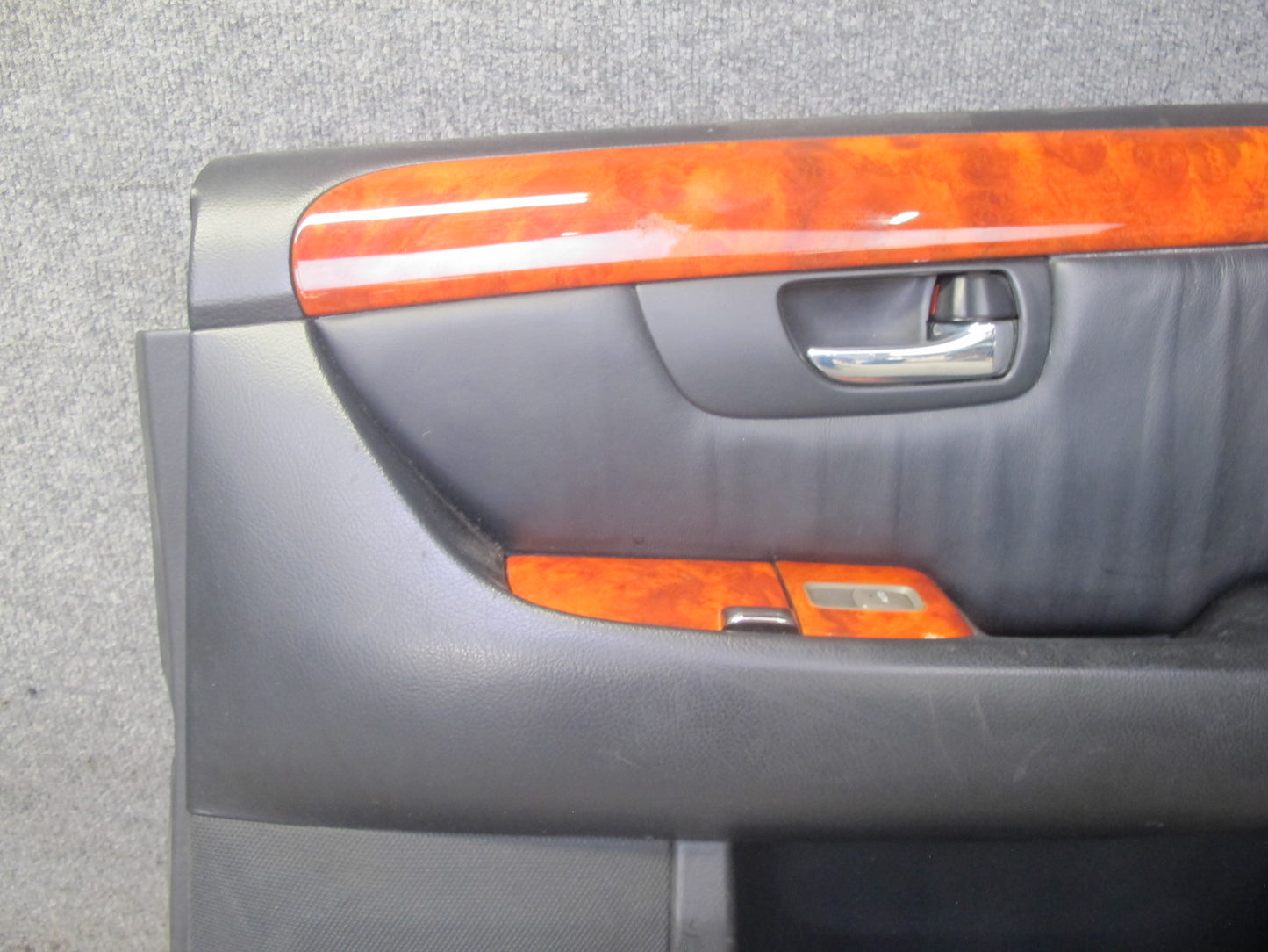 04-06 Lexus UCF30L LS430 Set of 2 Rear Door Interior Trim Cover Panel Black OEM