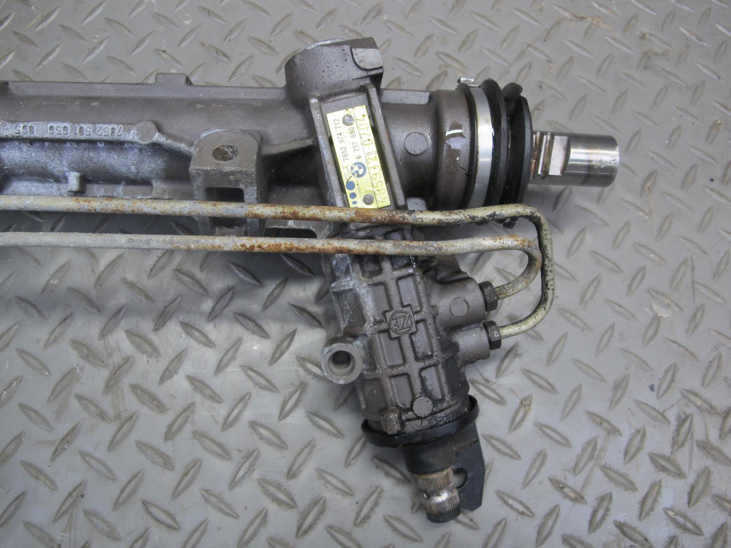 02-06 BMW E46 330Ci 330i Power Steering Rack & Pinion Yellow TAG 6757650 OEM