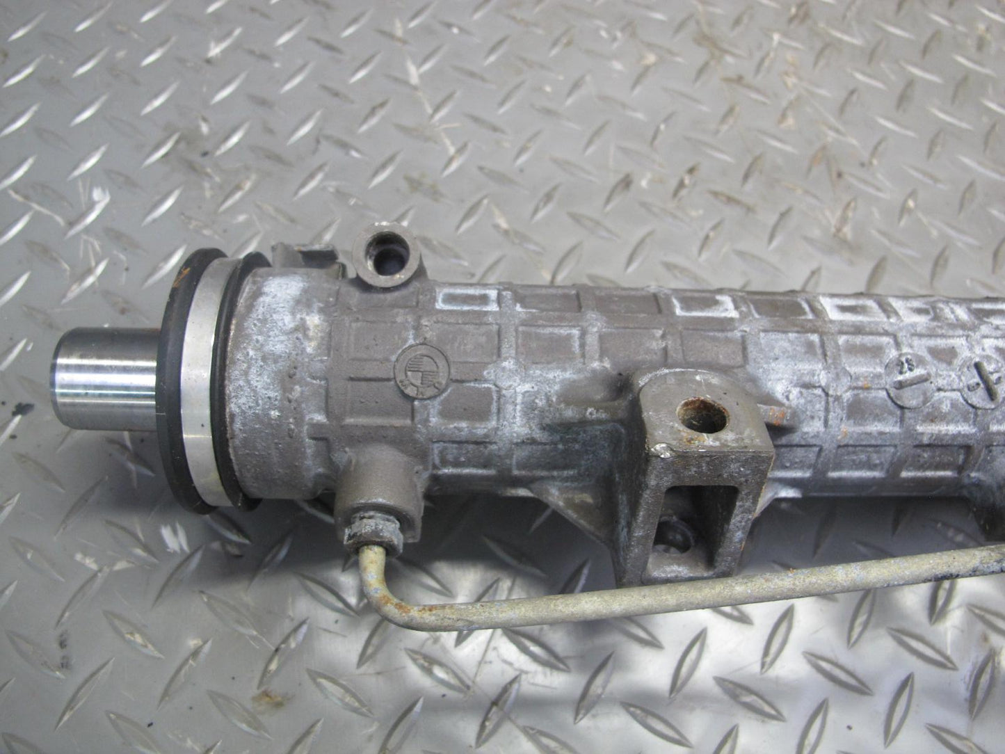 02-06 BMW E46 330Ci 330i Power Steering Rack & Pinion Yellow TAG 6757650 OEM