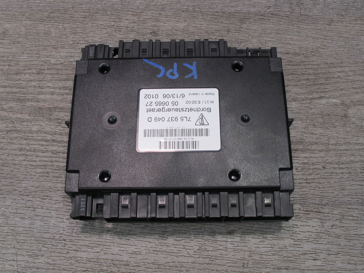 2003-2006 Porsche Cayenne 955 Body Control Module Unit 7L5937049D