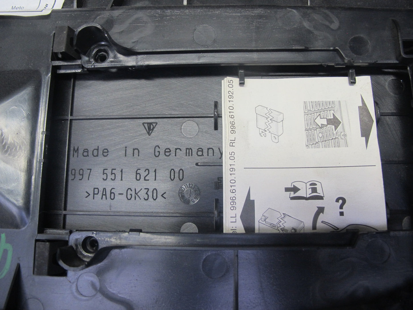 2005-2012 Porsche 911 997 Boxster Fuse Box Kick Trim Cover Panel 99755110100