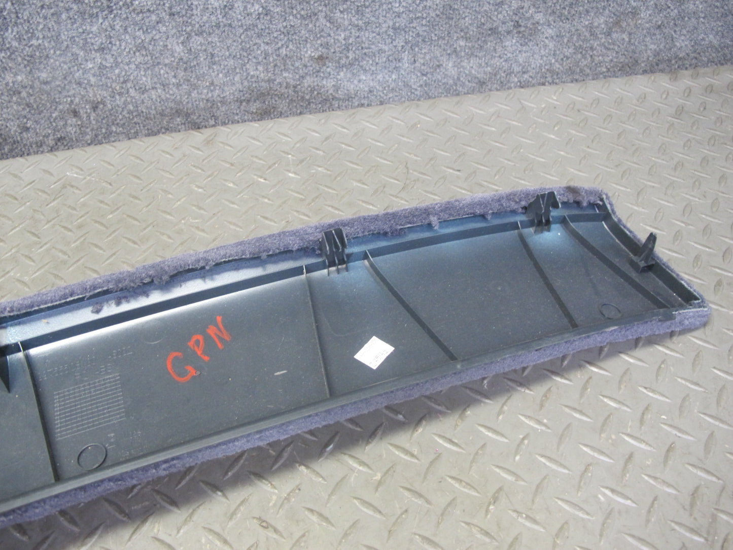 2005-2012 Porsche 911 997 Coupe Rear Interior Carpet Trim Cover Panel 9975550810