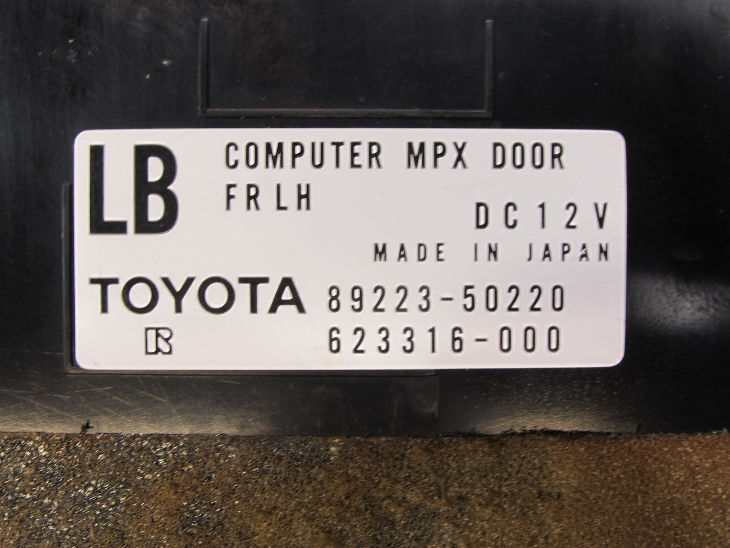 04-06 Lexus UCF30L LS430 Front Left Driver Door Multiplex Control Module OEM
