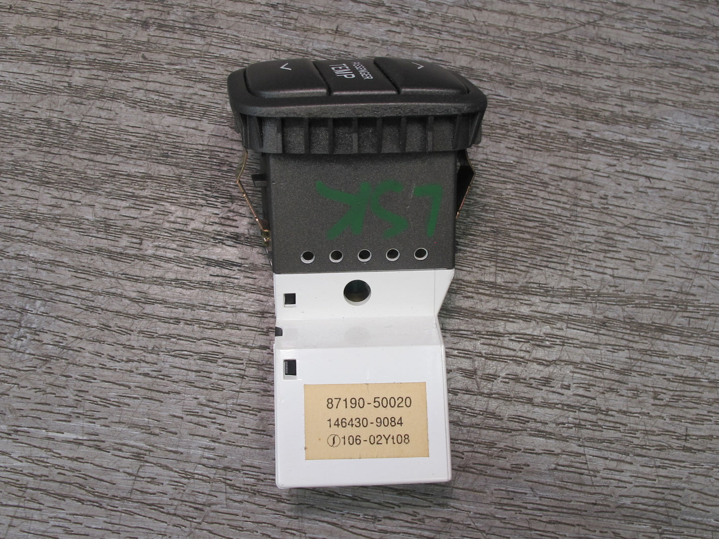 01-06 Lexus UCF30L LS430 Passenger Temperature Control Switch 87190-50020 OEM