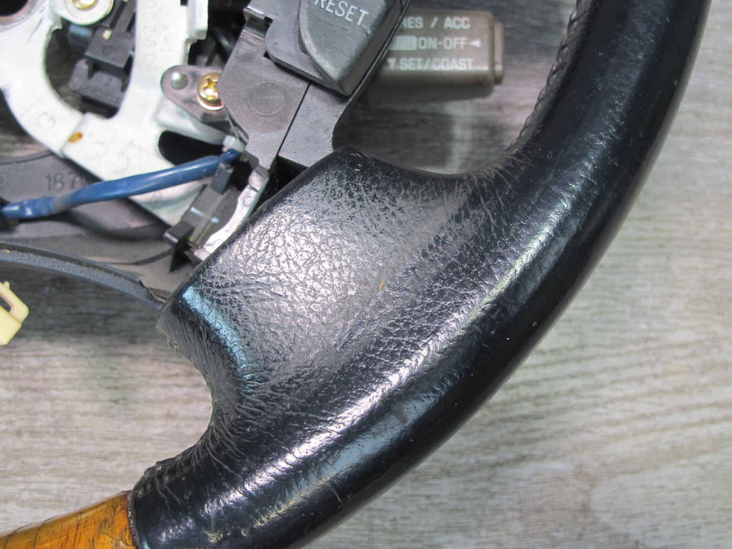 04-06 Lexus UCF30L LS430 Leather Wood Steering w Switches Black OEM
