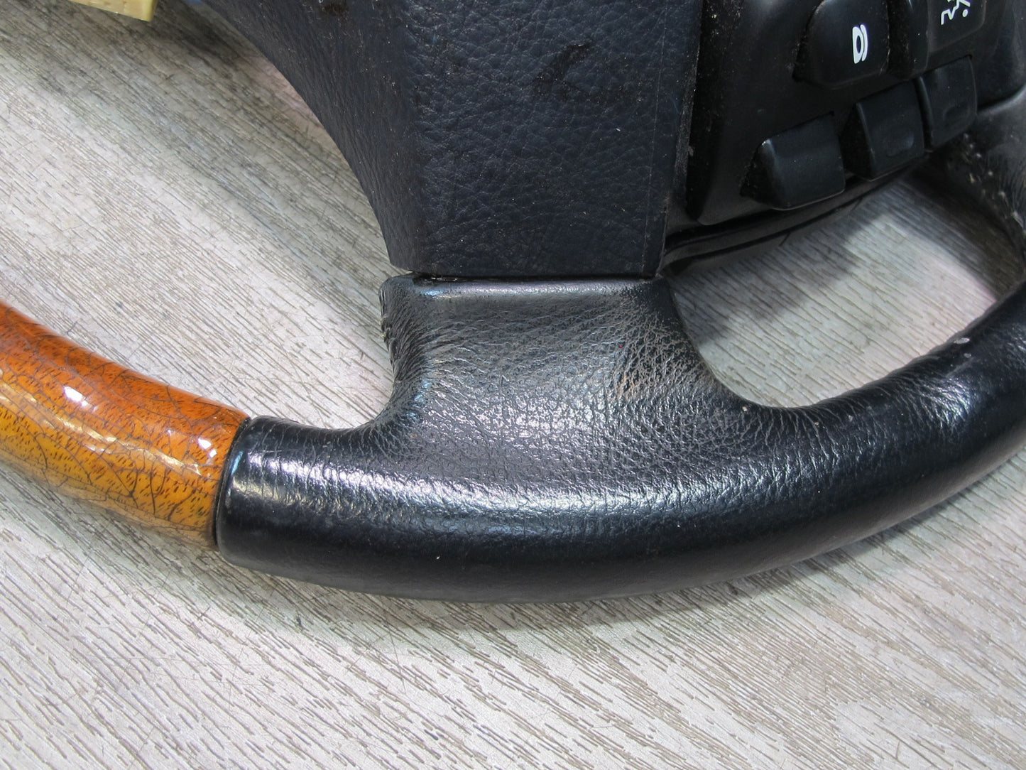 04-06 Lexus UCF30L LS430 Leather Wood Steering w Switches Black OEM