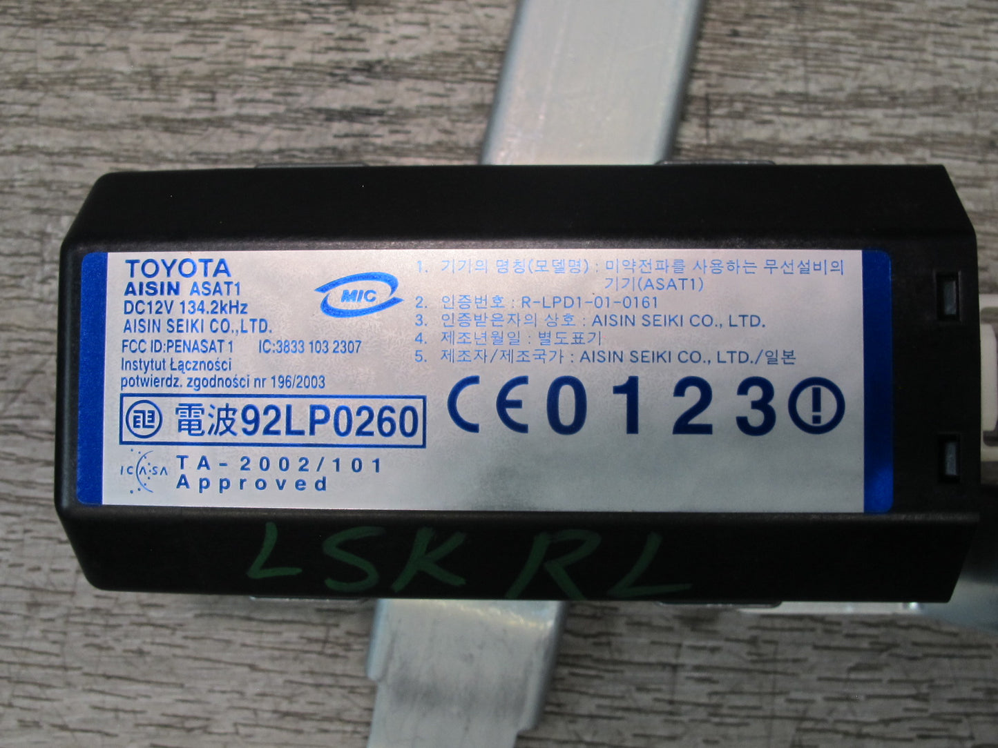04-06 Lexus UCF30L LS430 Rear Left Door Smart KEY Receiver Oscillator OEM