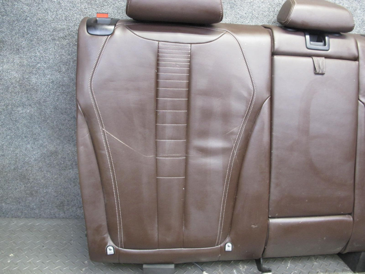 2014-2018 BMW F15 X5 Front & Rear Sport Leather Seat Screen Bolster Set Mokka